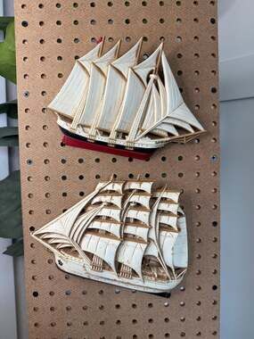 Set of Vintage Syroco Ship Wall Hangings